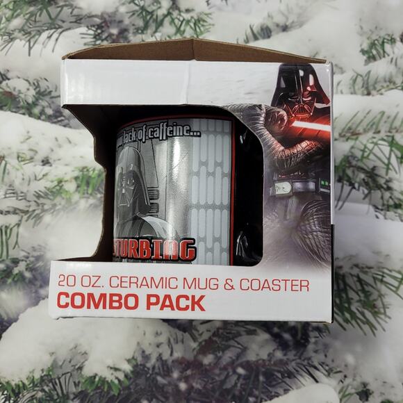 NWT in Box Star Wars Darth Vader Ceramic Mug & Coaster Combo Pack - Picture 8 of 11